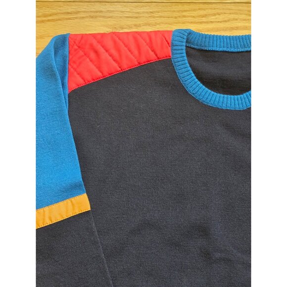 Paul & Shark Mens Colorblock Crew Neck Pullover Wool Blend Sweater Size 5 Large - Picture 3 of 7